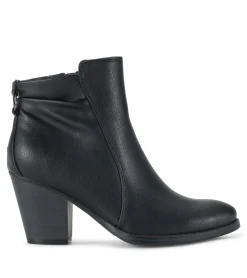 Baretraps Booties-Crystal Block Heel Bootie Black
