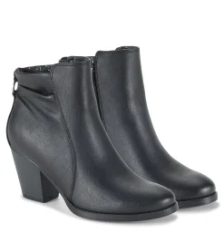 Baretraps Booties-Crystal Block Heel Bootie Black
