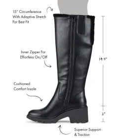 Baretraps Knee High Boots-Dalary Tall Boot Black