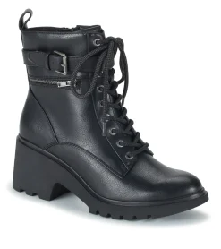 Baretraps Booties-Dani Lace Up Boot Black