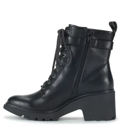 Baretraps Booties-Dani Lace Up Boot Black