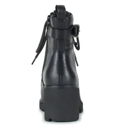 Baretraps Booties-Dani Lace Up Boot Black