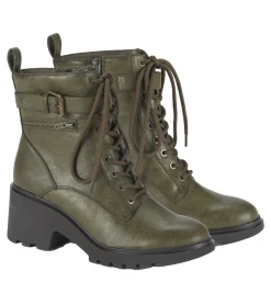 Baretraps Booties-Dani Lace Up Boot DarkJade