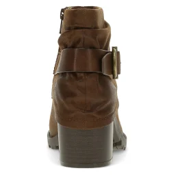 Baretraps Booties-Deborah Block Heel Bootie BrushBrown