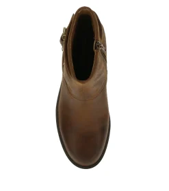 Baretraps Booties-Deborah Block Heel Bootie BrushBrown