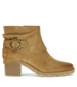 Baretraps Booties-Deborah Block Heel Bootie Sand