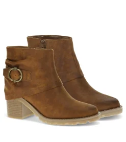 Baretraps Booties-Deborah Block Heel Bootie Toffee