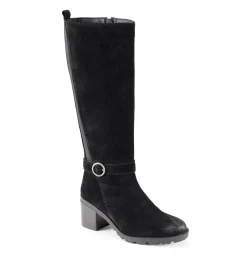 Baretraps Knee High Boots-Della Tall Boot BlackSuede
