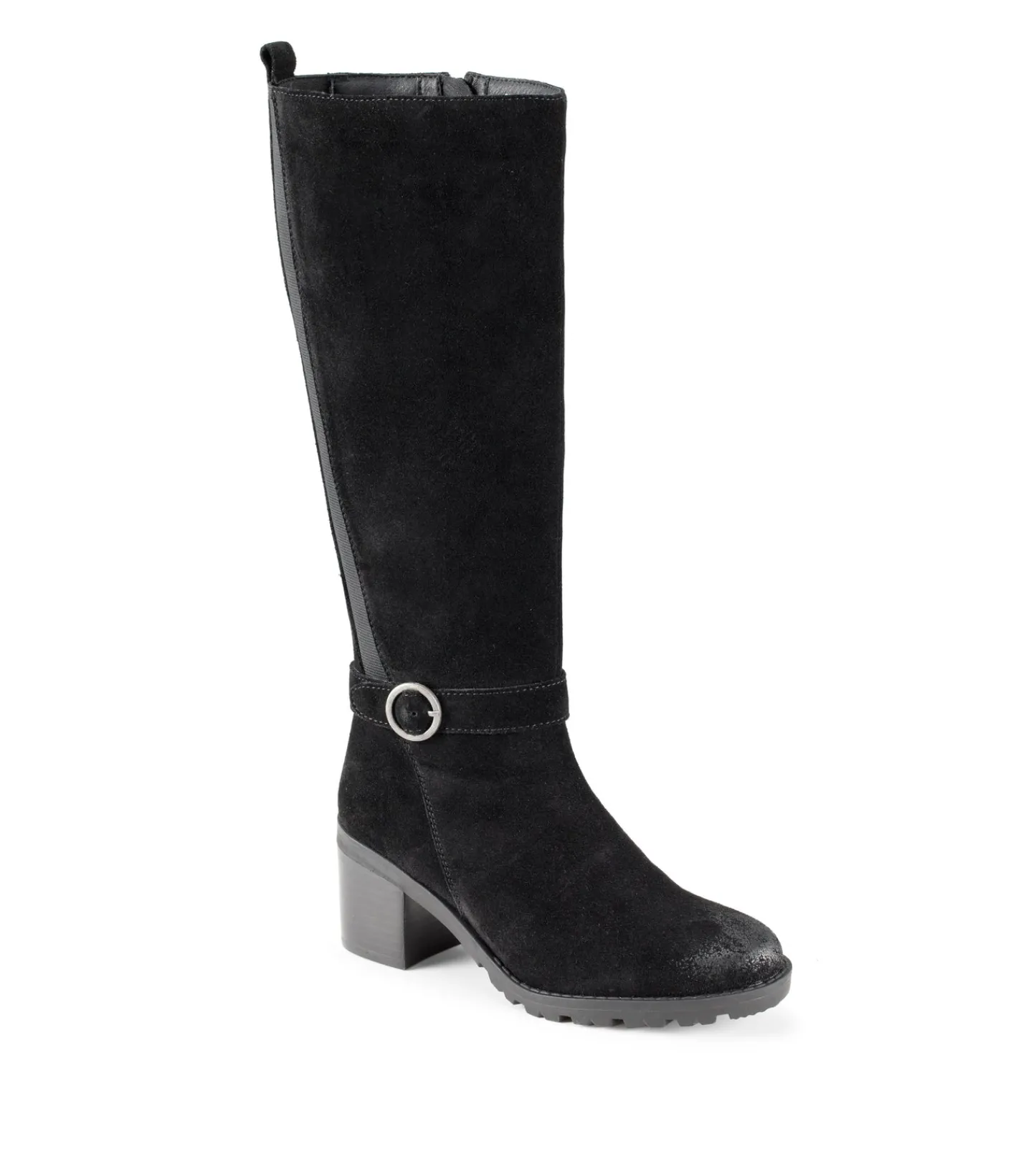 Baretraps Knee High Boots-Della Tall Boot BlackSuede
