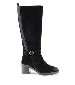 Baretraps Knee High Boots-Della Tall Boot BlackSuede