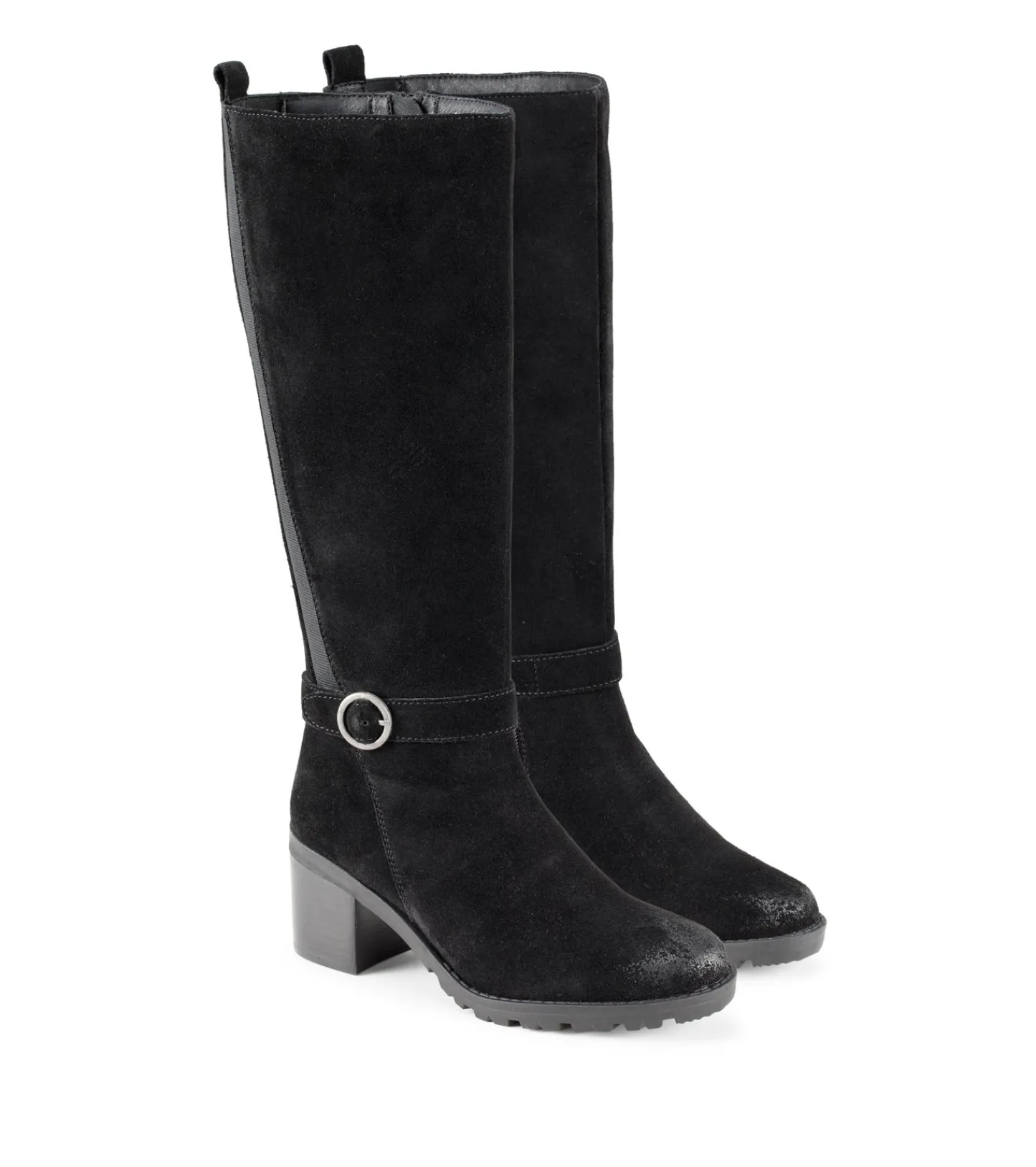 Baretraps Knee High Boots-Della Tall Boot BlackSuede