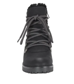 Baretraps Booties-Dennison Lace Up Boot Black
