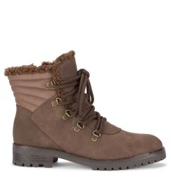 Baretraps Booties-Dennison Lace Up Boot Brown