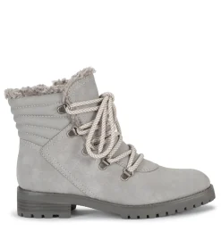 Baretraps Booties-Dennison Lace Up Boot Grey