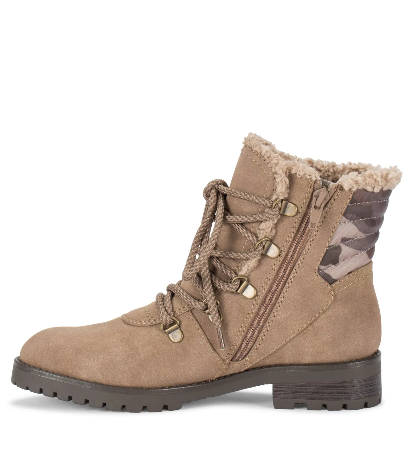 Baretraps Booties-Dennison Lace Up Boot MushroomCamo