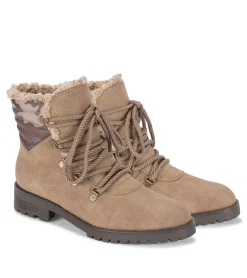 Baretraps Booties-Dennison Lace Up Boot MushroomCamo