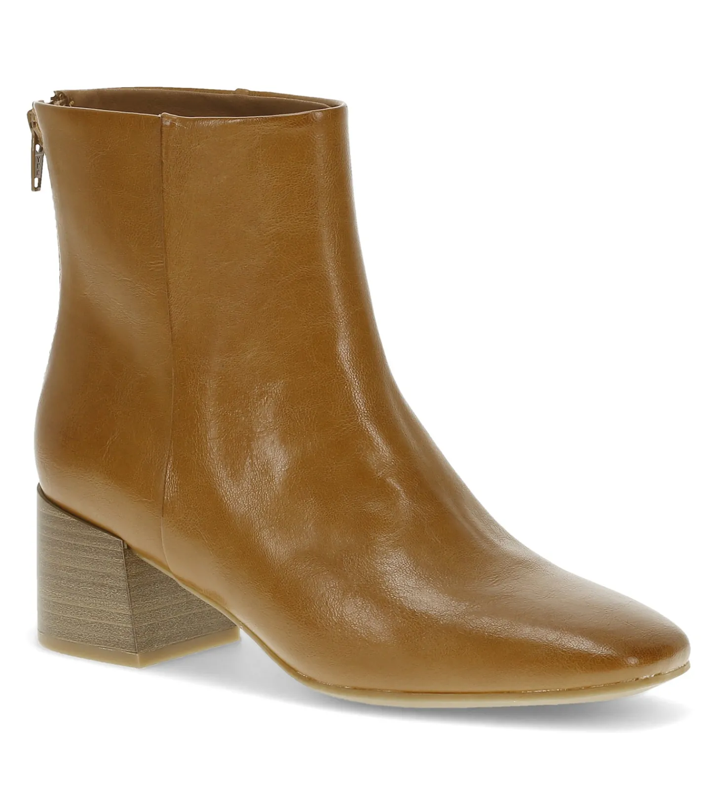Baretraps Booties-Emilie Block Heel Bootie DarkCognac