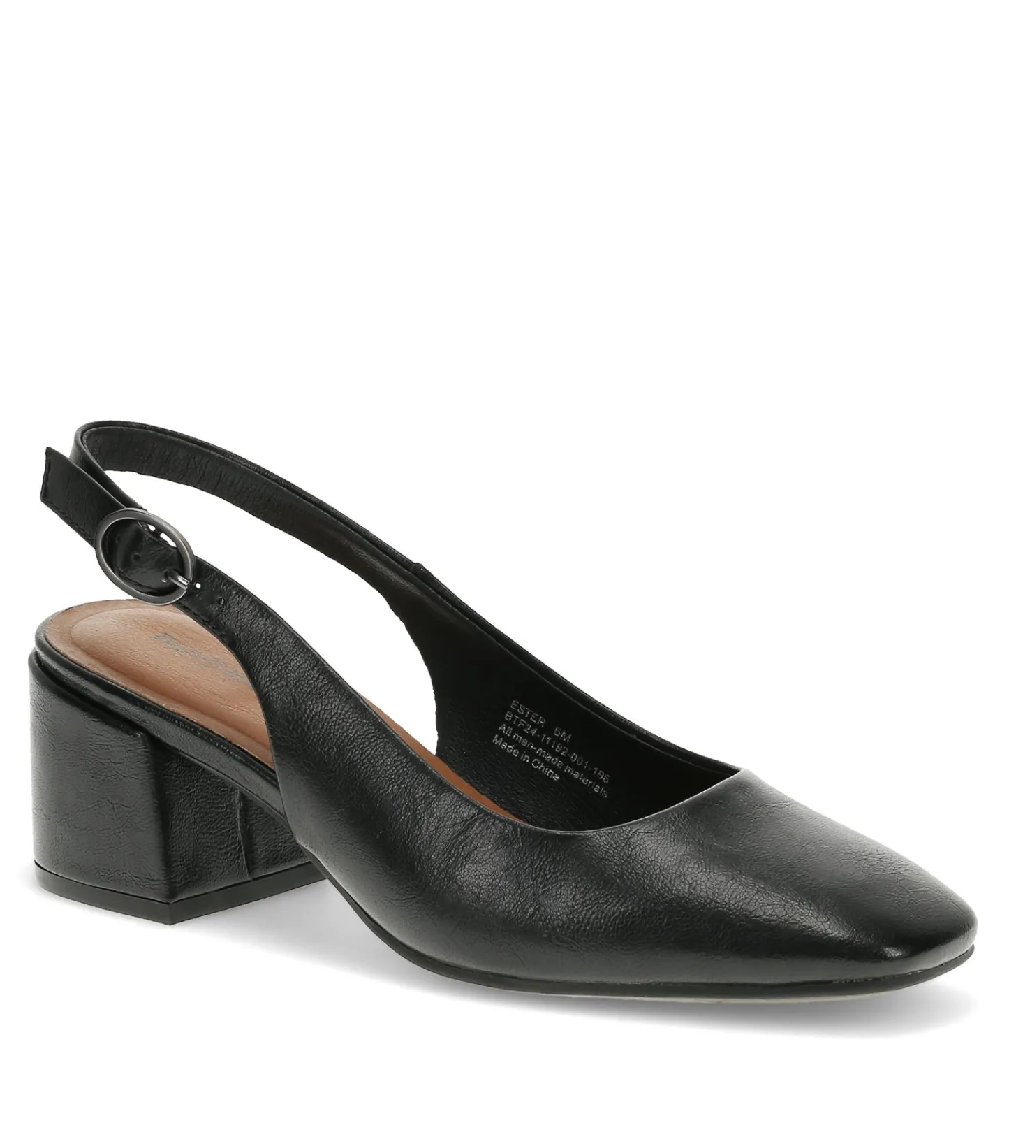 Baretraps Dress Shoes-Ester Block Heel Slingback Pump Black