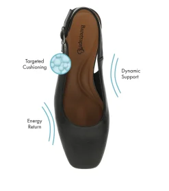 Baretraps Dress Shoes-Ester Block Heel Slingback Pump Black