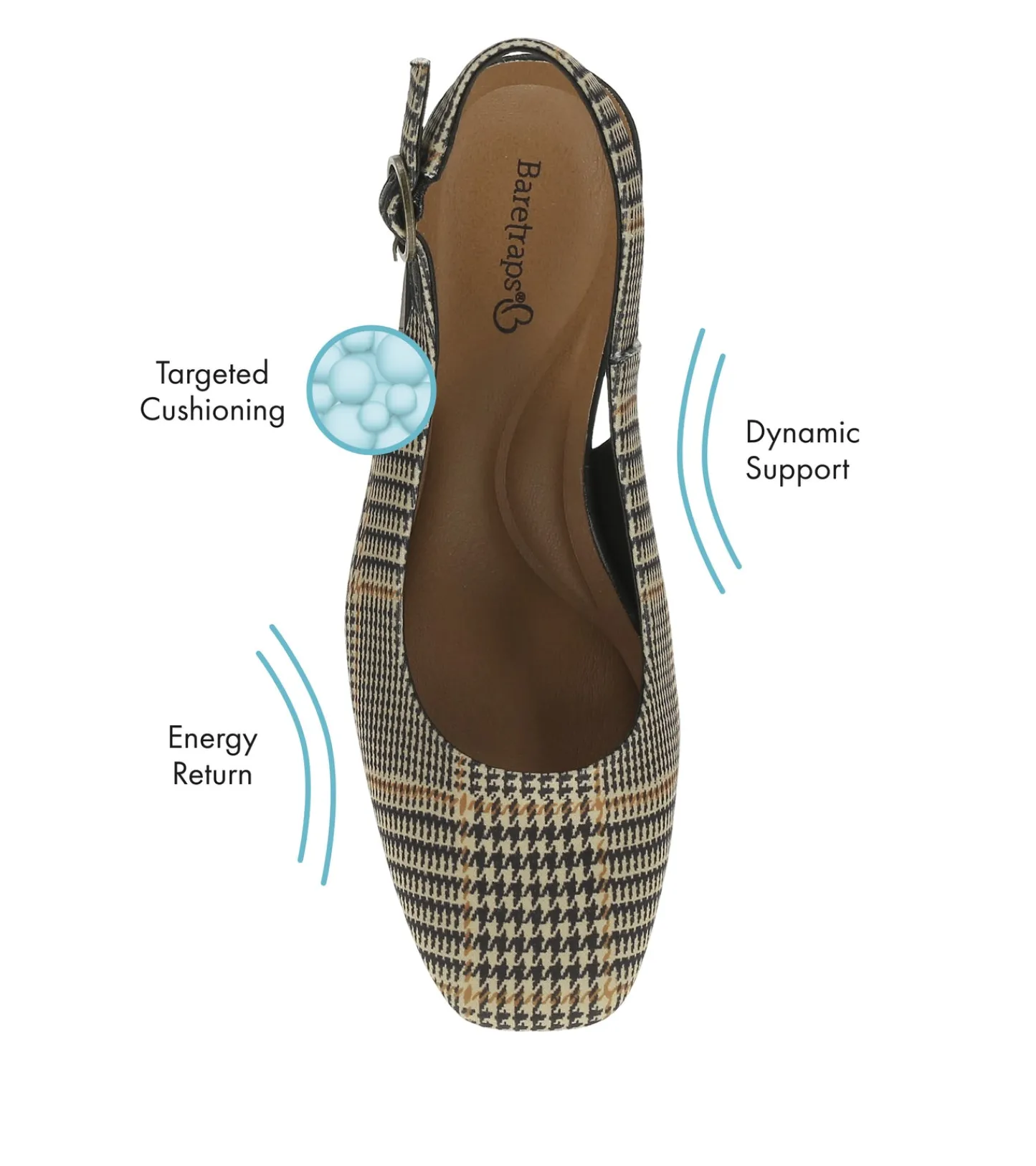 Baretraps Dress Shoes-Ester Block Heel Slingback Pump BlackMulti