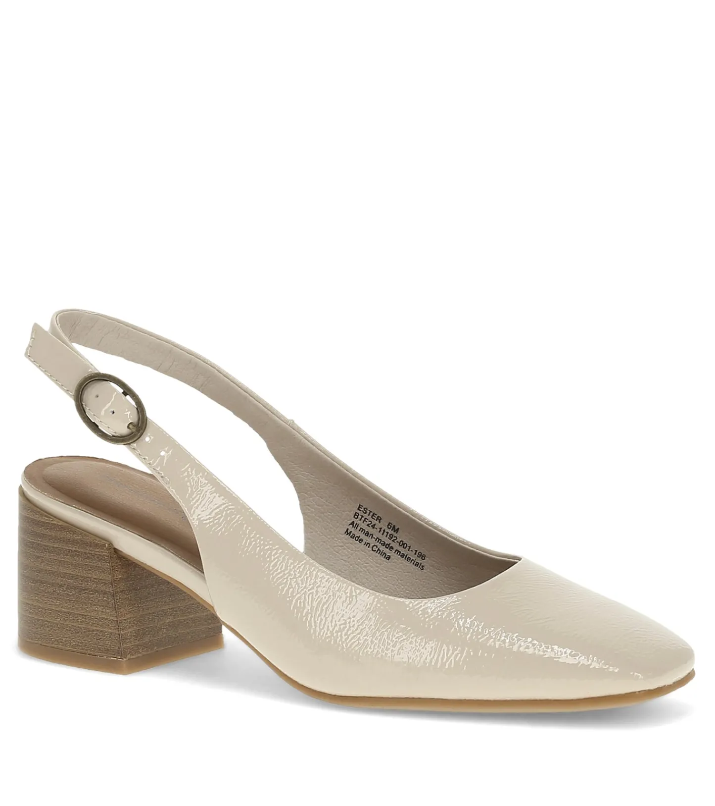 Baretraps Dress Shoes-Ester Block Heel Slingback Pump Ivory