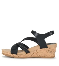 Baretraps Wedge Sandals-Farah Wedge Sandal Black