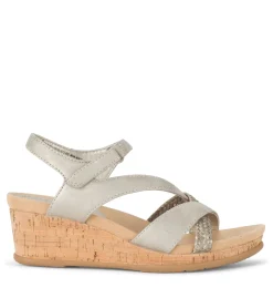 Baretraps Wedge Sandals-Farah Wedge Sandal Champagne