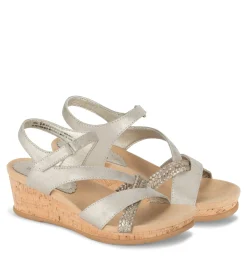 Baretraps Wedge Sandals-Farah Wedge Sandal Champagne