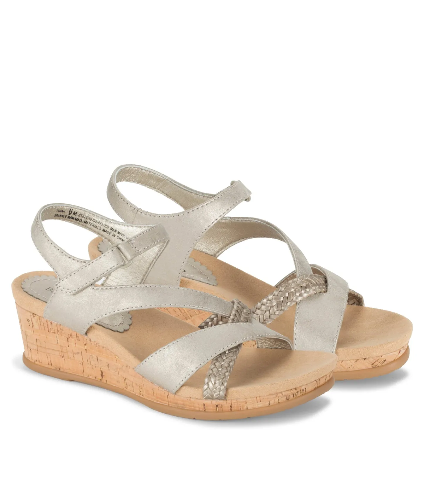Baretraps Wedge Sandals-Farah Wedge Sandal Champagne