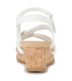 Baretraps Wedge Sandals-Farah Wedge Sandal White