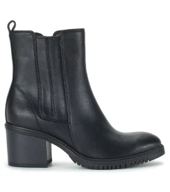 Baretraps Booties-Feeney Block Heel Boot Black
