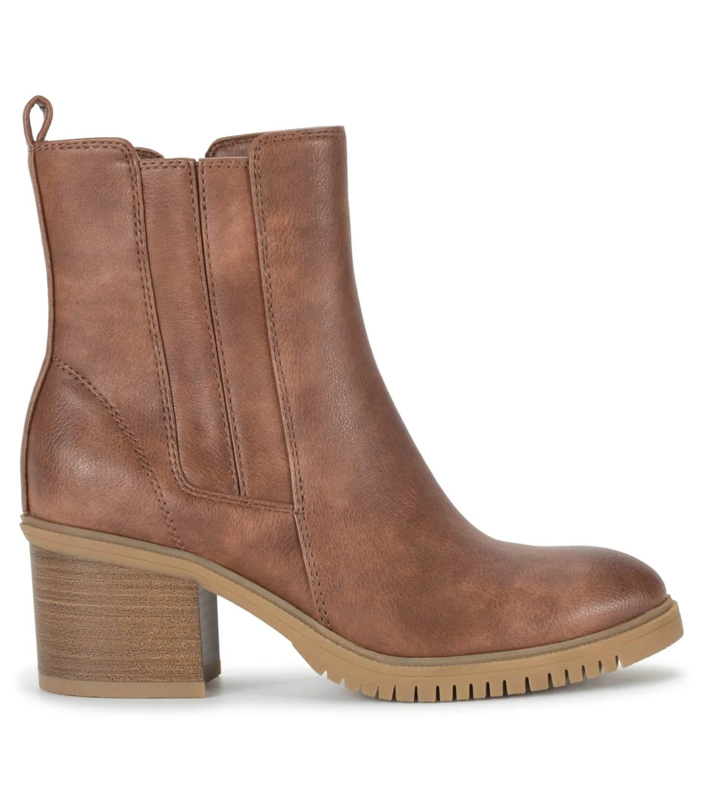 Baretraps Booties-Feeney Block Heel Boot BrushBrown