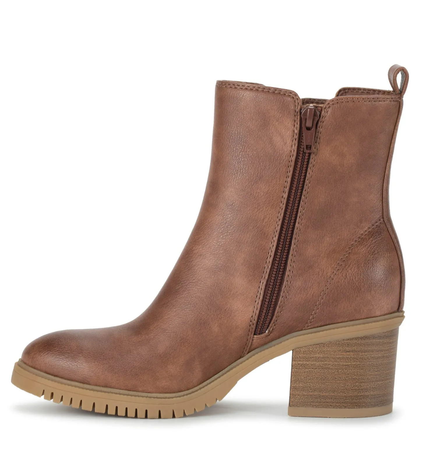 Baretraps Booties-Feeney Block Heel Boot BrushBrown