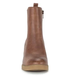 Baretraps Booties-Feeney Block Heel Boot BrushBrown