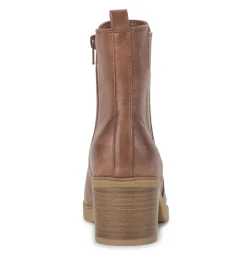 Baretraps Booties-Feeney Block Heel Boot BrushBrown