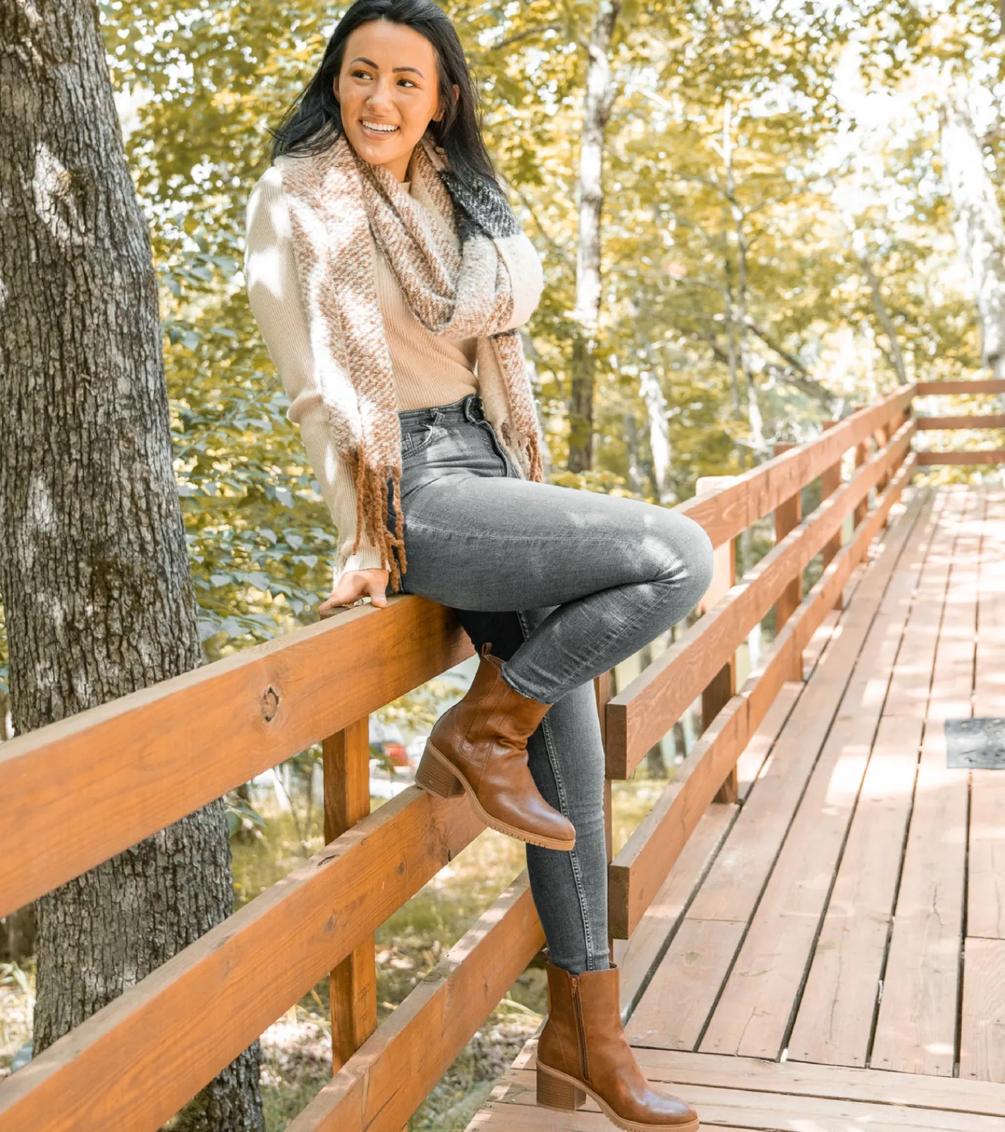 Baretraps Booties-Feeney Block Heel Boot BrushBrown