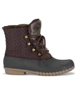 Baretraps Booties|Cold Weather Boots-Flash Duck Boot DarkBrown