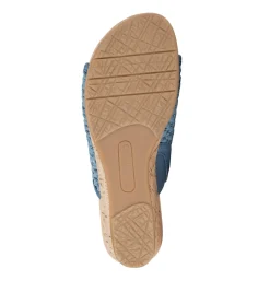 Baretraps Wedge Sandals|Slides & Slip On Sandals-Flossey Wedge Slide Sandal LightBlue