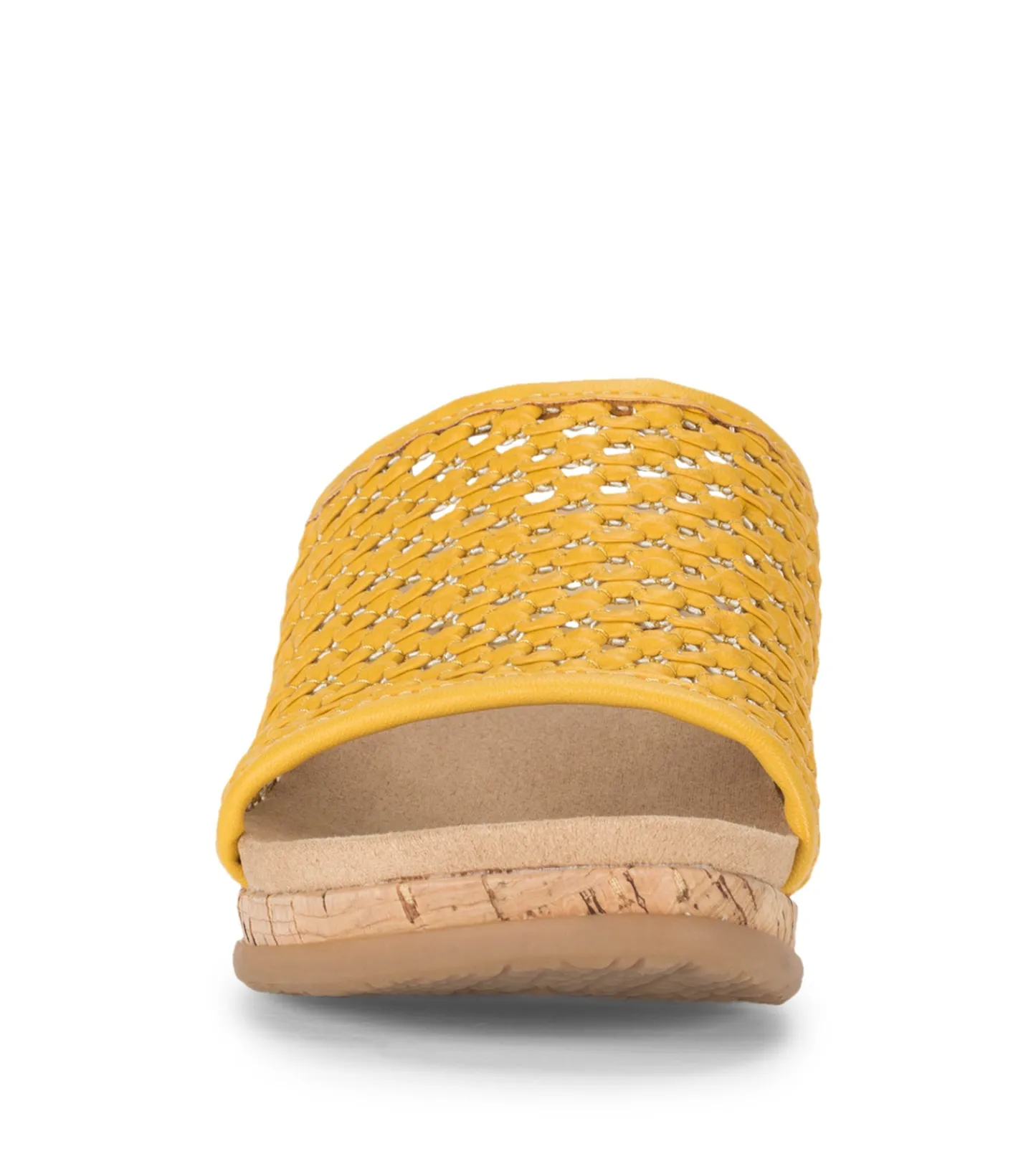 Baretraps Wedge Sandals|Slides & Slip On Sandals-Flossey Wedge Slide Sandal MellowYellow