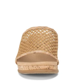 Baretraps Wedge Sandals|Slides & Slip On Sandals-Flossey Wedge Slide Sandal Natural