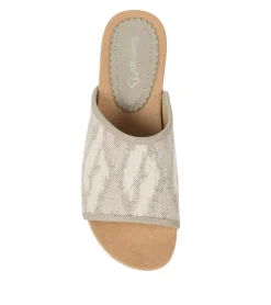 Baretraps Wedge Sandals|Slides & Slip On Sandals-Flossey Wedge Slide Sandal NaturalIkat