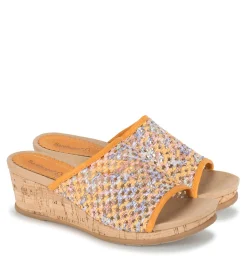 Baretraps Wedge Sandals|Slides & Slip On Sandals-Flossey Wedge Slide Sandal SunMultiFloral