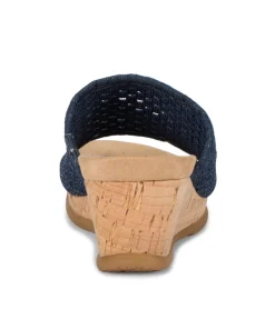 Baretraps Wedge Sandals|Slides & Slip On Sandals-Flossey Wedge Slide Sandal DarkDenim