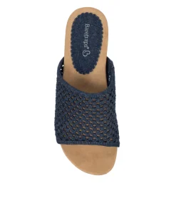 Baretraps Wedge Sandals|Slides & Slip On Sandals-Flossey Wedge Slide Sandal DarkDenim