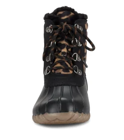Baretraps Booties|Cold Weather Boots-Flynn Duck Boot BlackLeopard