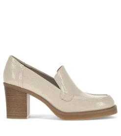 Baretraps Flats & Loafers|Dress Shoes-Gretel Block Heel Loafer Ivory