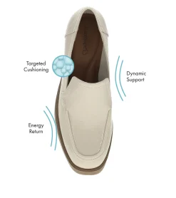 Baretraps Flats & Loafers|Dress Shoes-Gretel Block Heel Loafer Ivory