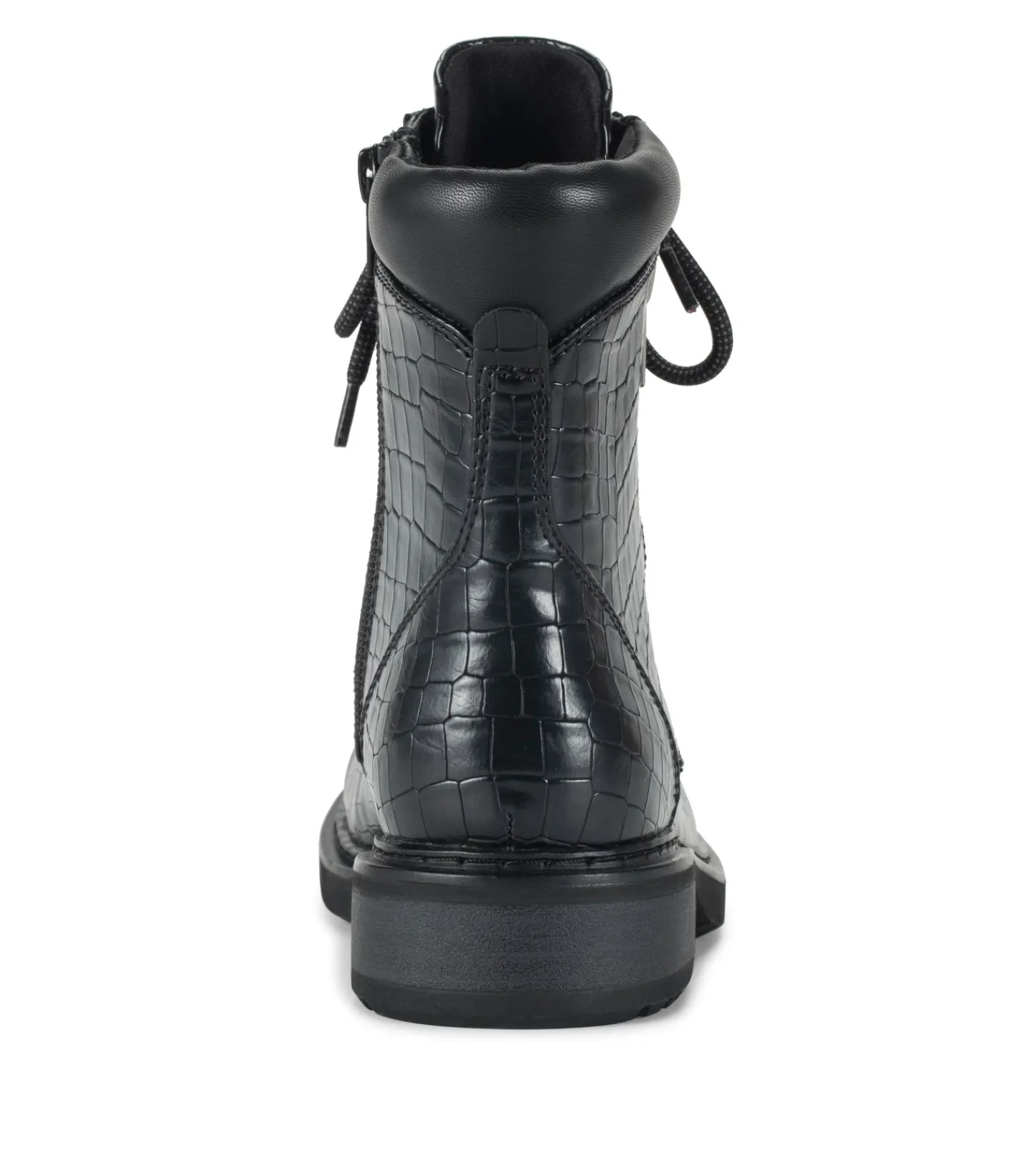 Baretraps Booties-Holden Lace Up Bootie BlackCroco