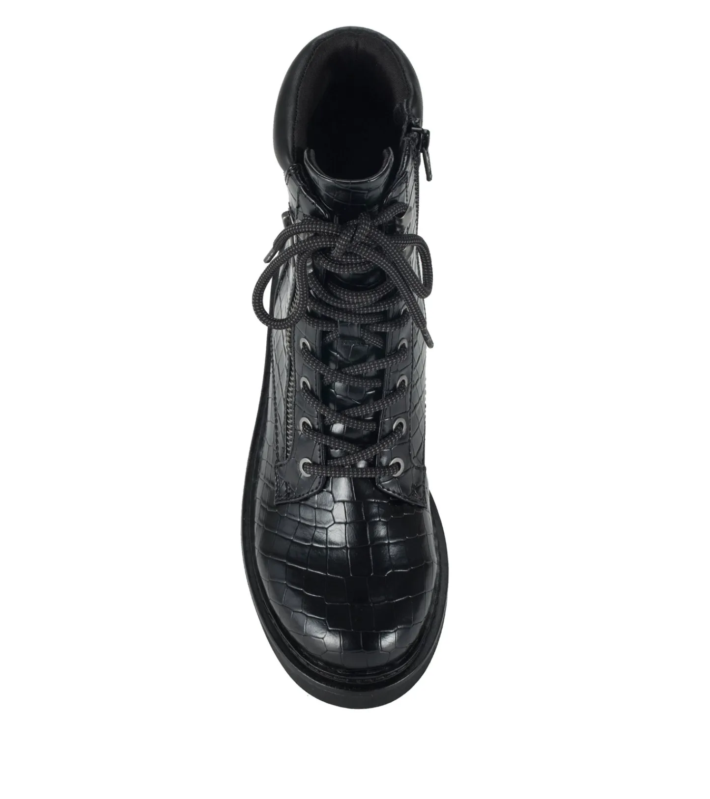 Baretraps Booties-Holden Lace Up Bootie BlackCroco