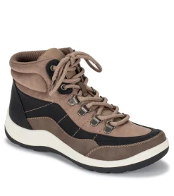 Baretraps Booties-Kamber Lace Up Boot TaupeMulti